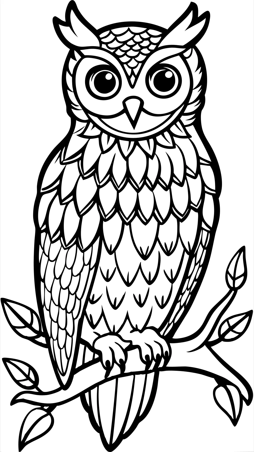 realistic owl coloring pages